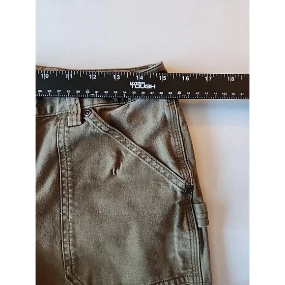 Duluth Trading Cargo‎ Pant Curvesetter Canvas Utility Casual Brown Womens 8x31 - Picture 7 of 16